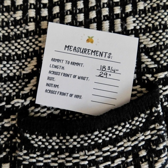 Anthropologie ANGEL OF THE NORTH Roenne Black & White Sweater Cardigan Small - Picture 13 of 13